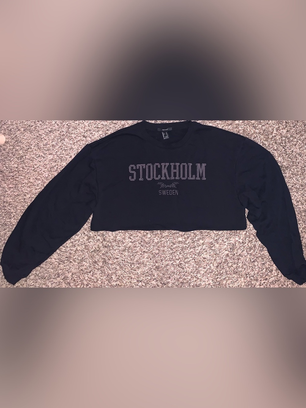 Forever 21 Black Stockholm Sweden Graphic Tee
